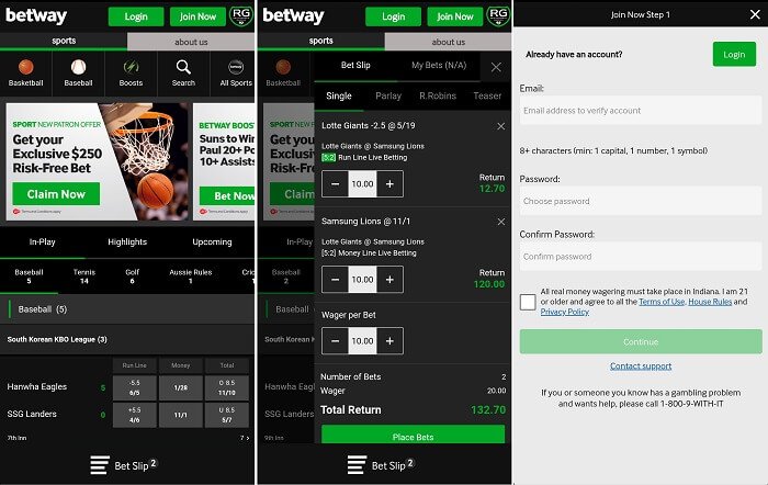 betway US Sports app