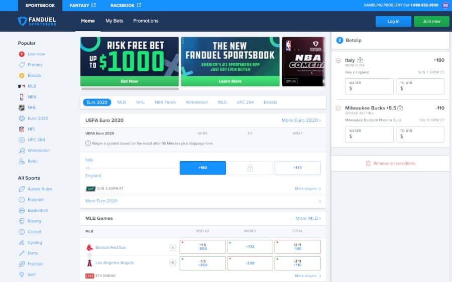 FanDuel Sports Website