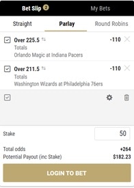 BetMGM parlay bets