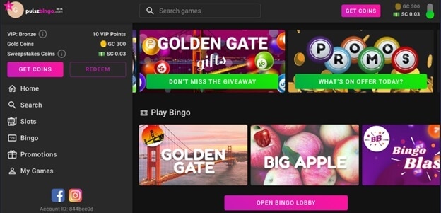 Pulsz Bingo Site