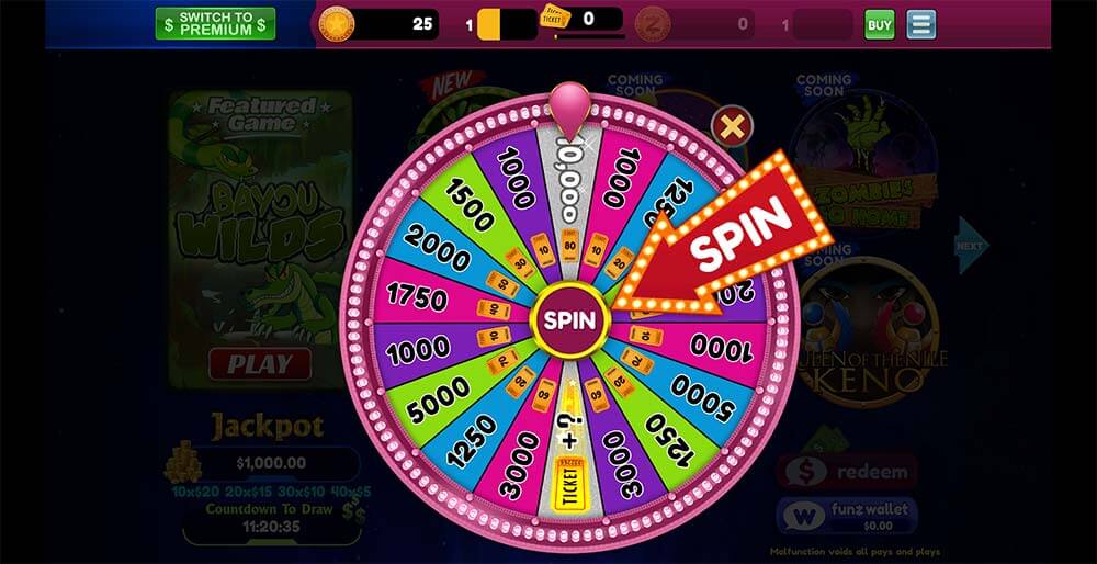 Funzpoints Bonus Wheel