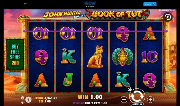 John Hunter and the Book of Tut Slot