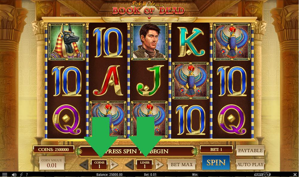 book of dead penny slot