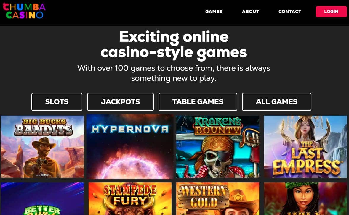 Chumba Casino Homepage