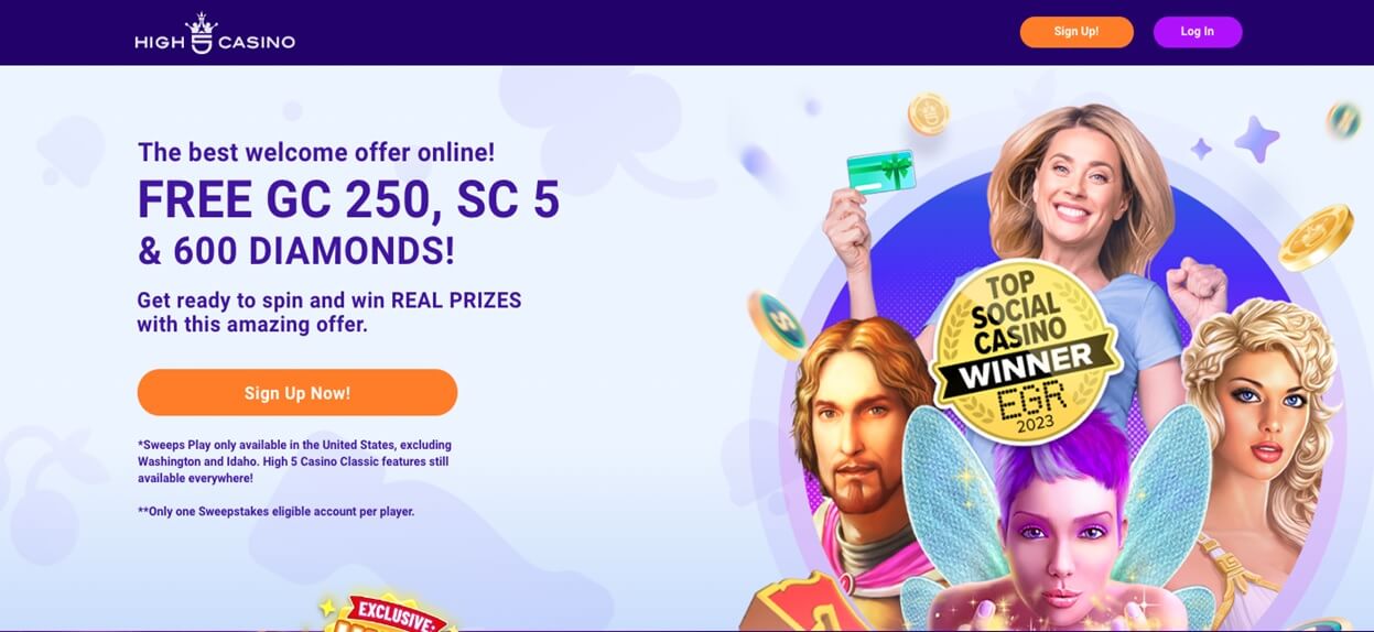 High 5 Casino Welcome Offer