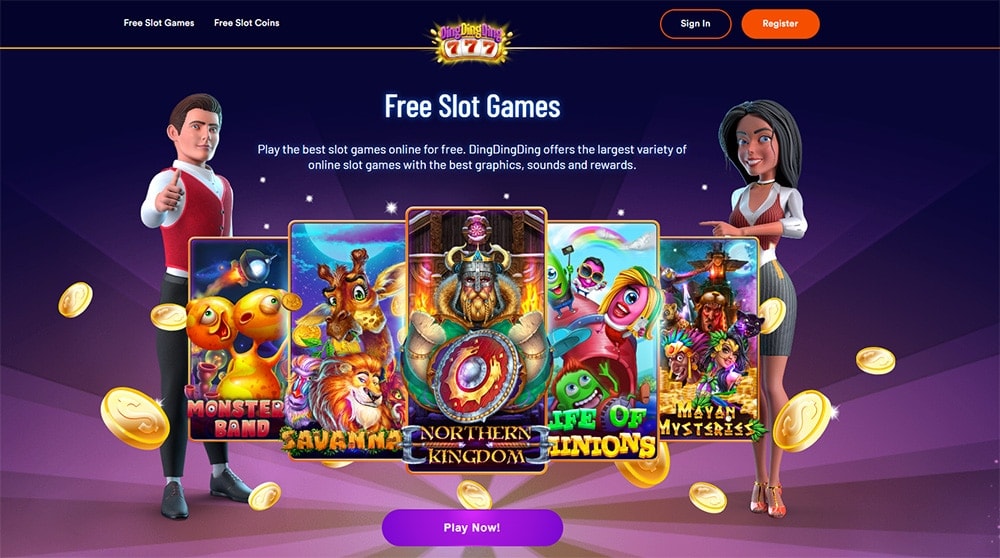 Ding Ding Ding Casino homepage